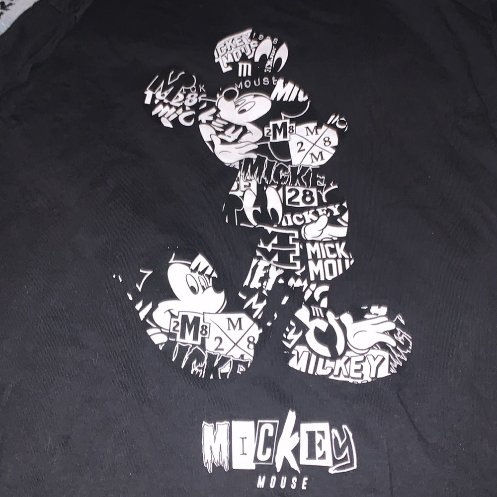 Rare Disney Neff Collab for Mickey Mouse, black long sleeve large unisex tee - Picture 2 of 6